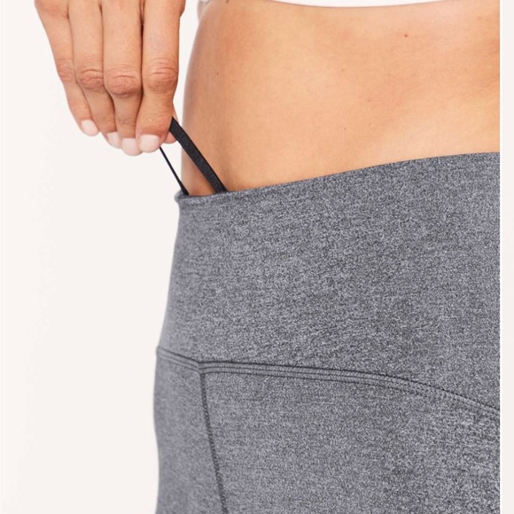 Lululemon Train Times Crop 17” Size 10 Heather gray - Picture 3 of 14